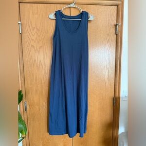 Pact Sleeveless Maxi Dress in Navy Blue